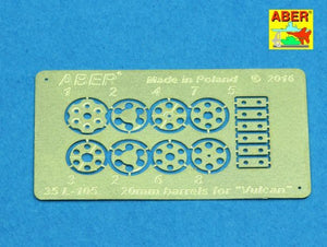 Aber 35L-105 20 mm Barrels for U.S. M61 gun Vulcan 1/35 – imagen 7