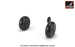 Armory Models AW72203 Junkers Ju 188 wheels w/ weighted tires 1/72 – immagine 3