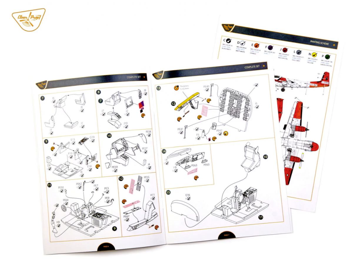 Clear Prop! CP72038 OV-1B Mohawk &amp;quot;Pilot School&amp;quot; ADVANCED KIT 1/72 – zdjęcie 29