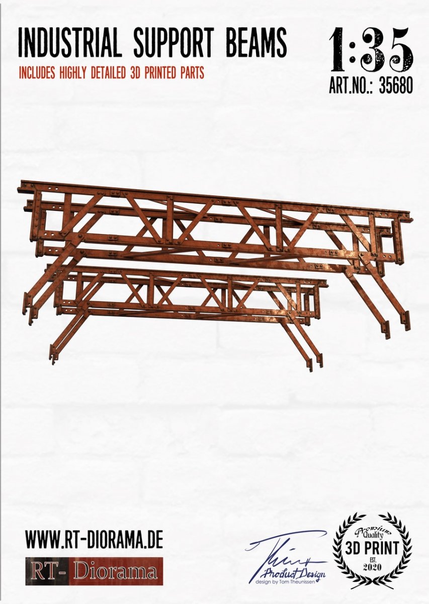 RT-Diorama 35680 Industrial Support Beams 1/35 – imagen 2