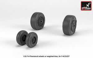 Armory Models AW32307 F-4 Phantom-II wheels w/ weighted tires, mid 1/32 – Bild 4