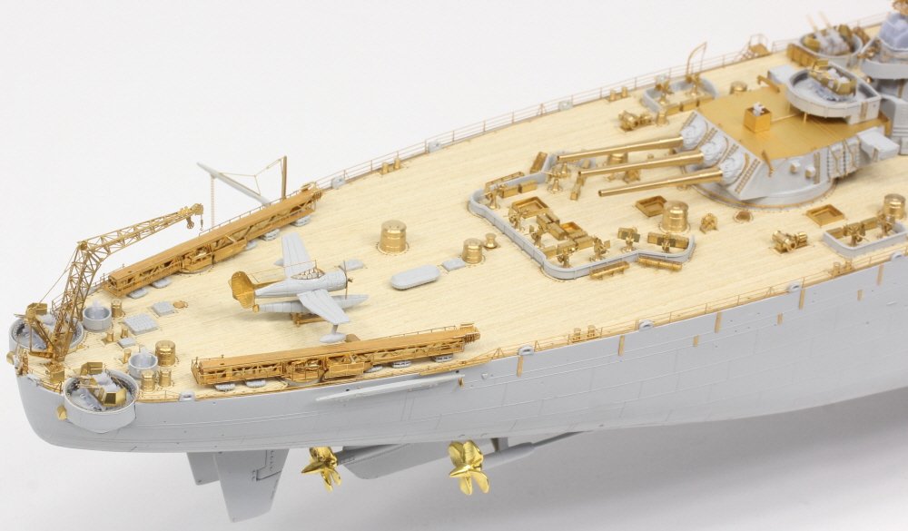 Pontos 37034FN USS BB-63 Missouri 1945 &amp;quot;Advanced&amp;quot; Detail Up Set for Hobbyboss Kit (Teak Tone wooden deck) 1/350 – immagine 6