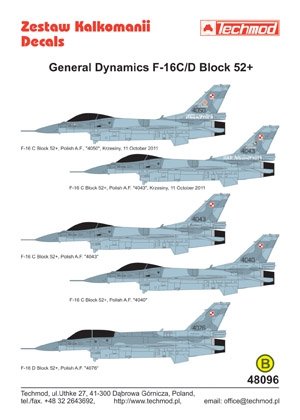Techmod 48096 - General Dynamics F-16C/D Block 52+ 1/48 – Bild 2