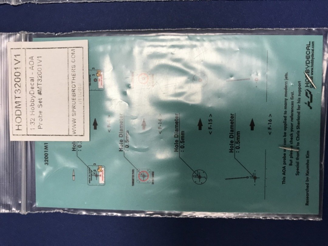 HobbyDecal MT32001V1 Jeu de sondes AOA 1/32