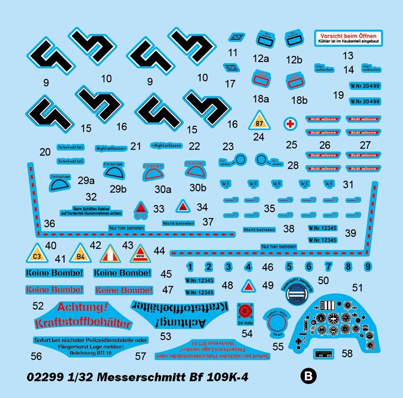 Trumpeter 02299 Messerschmitt Bf 109K-4 – immagine 5