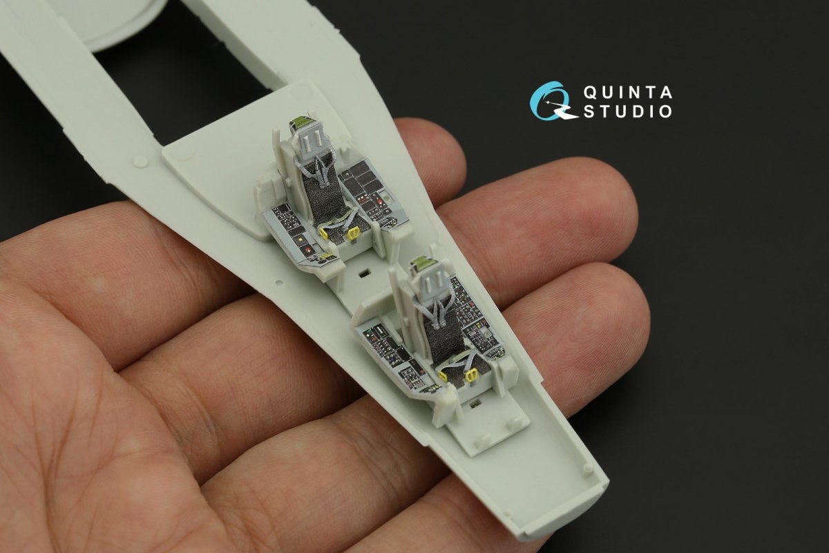 Quinta Studio QD72058 F-16D 3D-Printed &amp;amp; coloured Interior on decal paper (Revell) 1/72 – immagine 10