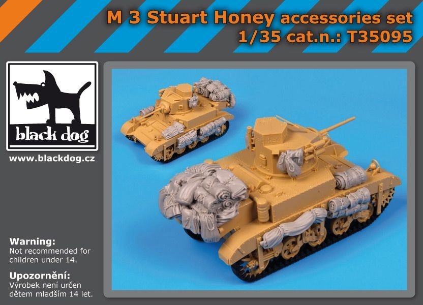 Ensemble d'accessoires Black Dog T35095 M3 Stuart Honey 1/35