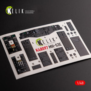 KELIK K48097 MH-53 Sea Dragon - interior 3D decals for Academy kit 1/48 – immagine 4