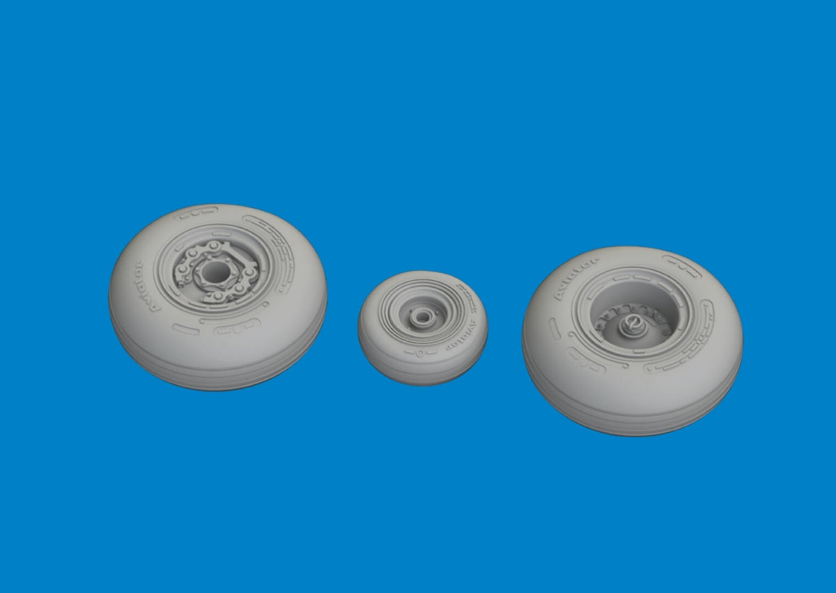 Eduard 6481109 UH-60 wheels ICM 1/48 – immagine 3