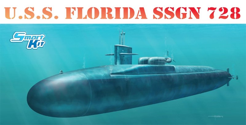 Dragon 1056 U.S.S. FLORIDA SSGN 728 1/350