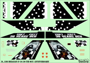 ModelMaker Decals D48186 Belgian F-16 30th OCU anniversary 1/48 – immagine 4