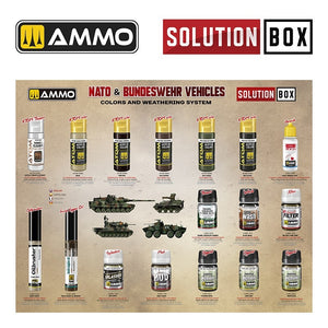 AMMO of Mig Jimenez 7731 SOLUTION BOX 26 – NATO &amp;amp; BUNDESWEHR Vehicles - Colors and Weathering System – Bild 3