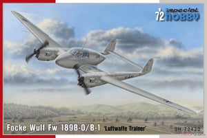 Special Hobby 72430 Focke Wulf Fw 189B-0/B-1 Entraîneur de la Luftwaffe 1/72