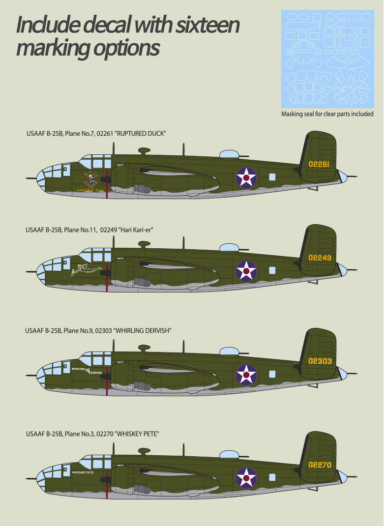 Academy 12336 USAAF B-25B THE BATTLE OF MIDWAY 80th ANNIVERSARY 1/48 – immagine 5