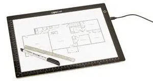 Lightcraft LC2004LED Ultraslim A4 Lightbox / Ultra Slim A4 Lightbox, working area 320mm x 230mm, external 360mm x 270mm