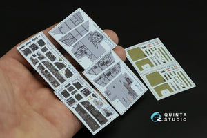 Quinta Studio QDS-32131 F/A-18D Early 3D-Printed &amp;amp; coloured Interior on decal paper (Academy) (Small version) 1/32 – immagine 5