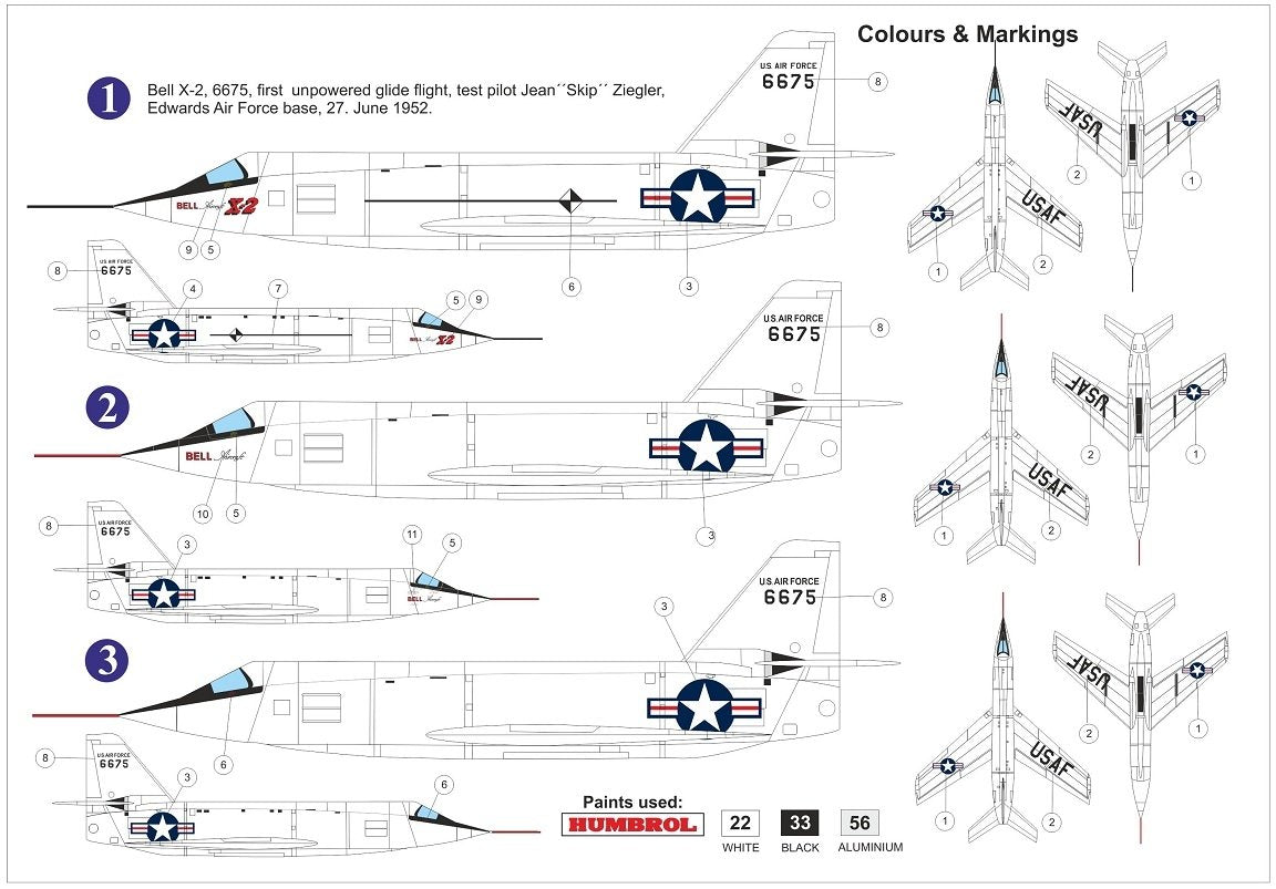 AZ Model AZ7681 Bell X-2 „Starbuster“ 6675 1/72 – Bild 2