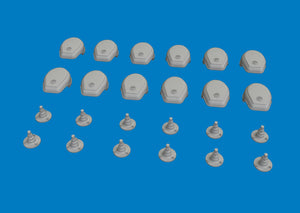 Eduard 635048 WWII German NOTEK head lights 3D PRINT 1/48 – zdjęcie 3