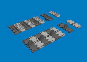 Eduard 635063 T-34 &amp;quot;V&amp;quot; Pattern Tracks for TAMIYA 1/35