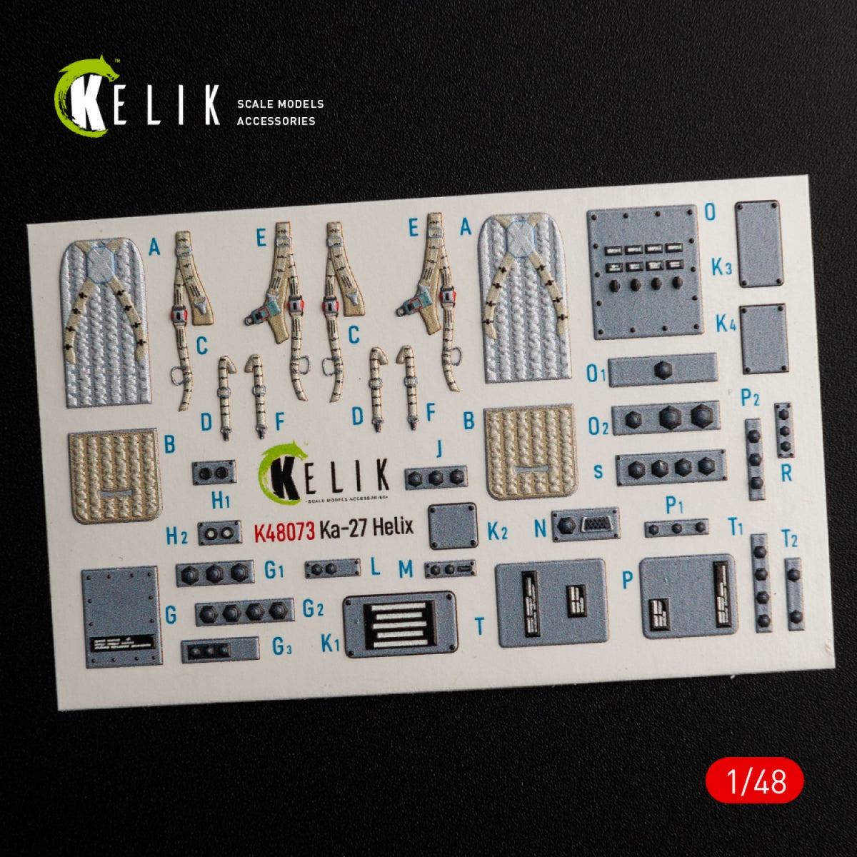 KELIK K48073 Ka-27 Helix interior 3D decals for HobbyBoss kit 1/48 – immagine 3