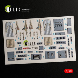 KELIK K48073 Ka-27 Helix interior 3D decals for HobbyBoss kit 1/48 – immagine 3