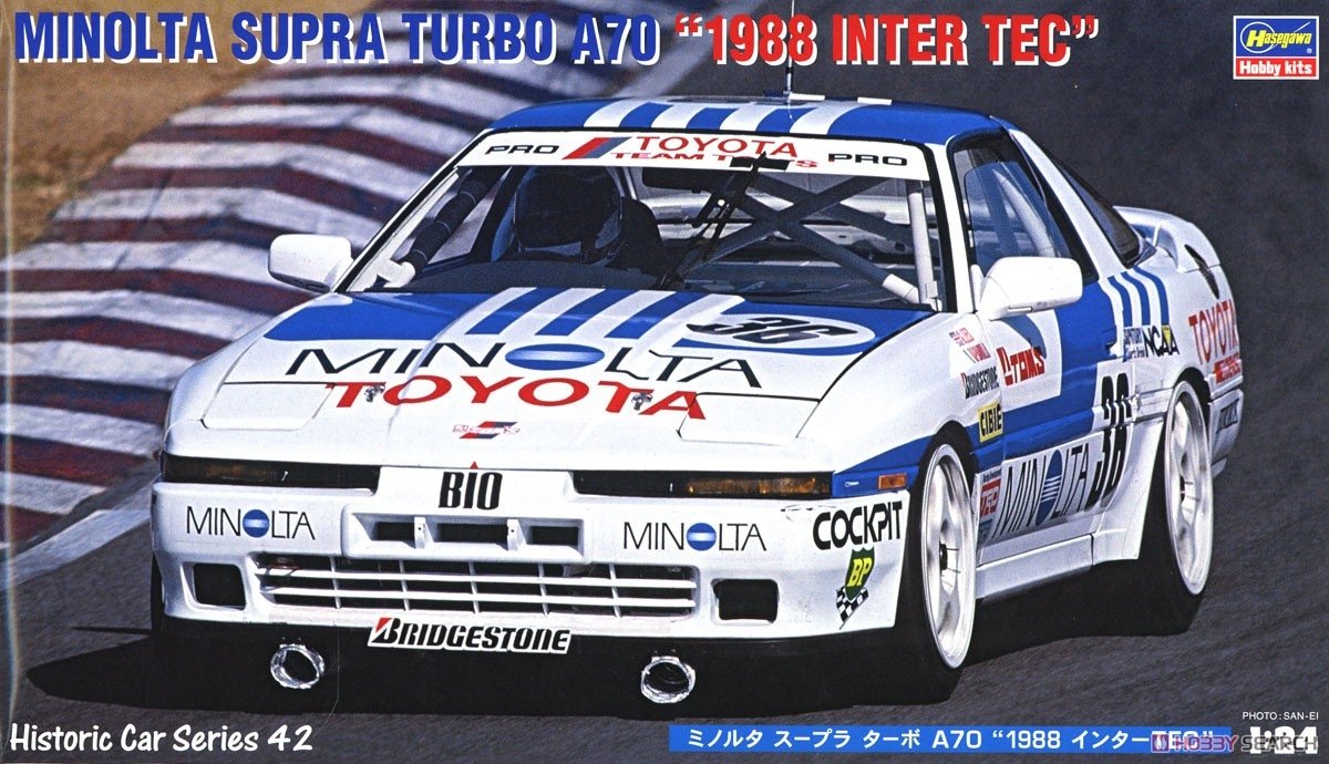 Hasegawa HC42 Minolta Supra Turbo A70 "1988 Inter Tec" 1/24