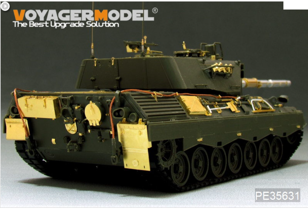 Voyager Model PE35631 Modern German Leopard 1A3 MBT (B ver include Gun barrel）(For MENG TS-007) 1/35 – immagine 4