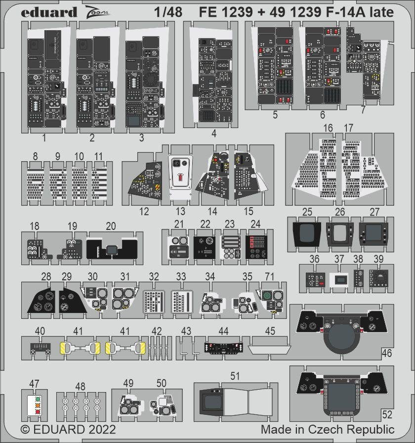 Eduard 491239 F-14A late interior TAMIYA 1/48 – Bild 2