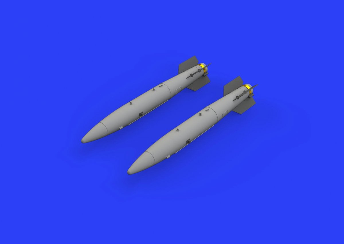 Eduard 648448 B43-1 Nuclear Weapon w/ SC43-4/ -7 tail assembly 1/48 – Bild 2