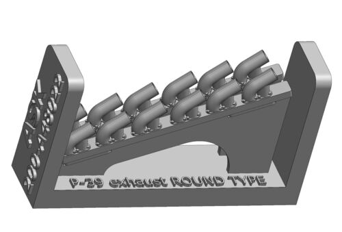 Art Scale Kit A48022 P-39Q Airacobra - Round Type Exhaust for Arma Hobby Kit 1/48