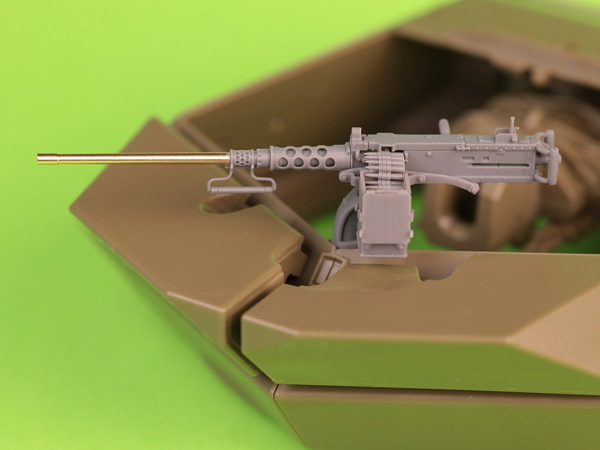 Master GM-35-070 Browning M2HB .50 cal (12,7mm) - z mocowaniem do niszczyciela czołgów M10 (kołyska D70627 z małą skrzynką amunicyjną D68375) 1/35 – immagine 7