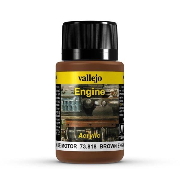Vallejo 73818 Engine Effects- Brown Engine soot 40