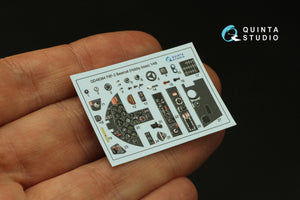 Quinta Studio QD48384 F8F-2 Bearcat 3D-Printed &amp;amp; coloured Interior on decal paper (Hobby Boss) 1/48 – immagine 3