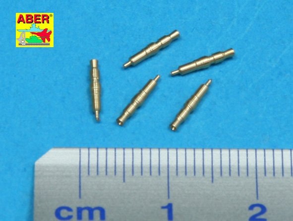 Aber 35L-083 Set of 5 pcs. German Tank MG 34 machine guns tips barrels for turret mount 1/35 – zdjęcie 2