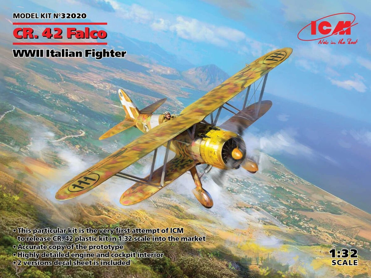 ICM 32020 Fiat CR.42 Falco WWII Italian Fighter 1/32 – Bild 2