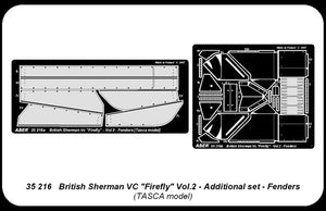 Aber 35216 British Sherman Vc Firefly- vol. 2 - additional set - fenders 1/35 – immagine 4
