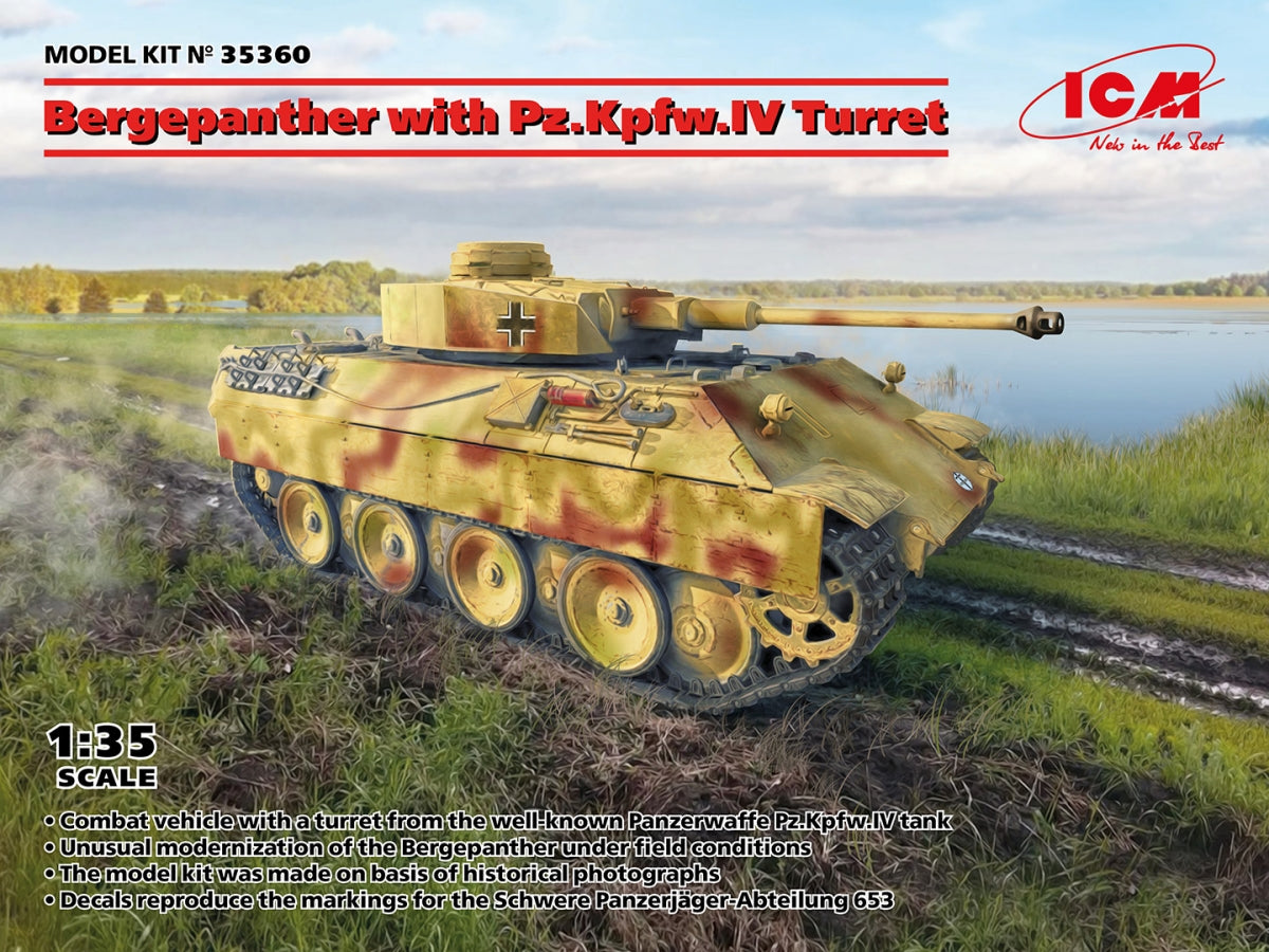 ICM 35360 Bergepanther with Pz.Kpfw.IV Turret 1/35 – immagine 2