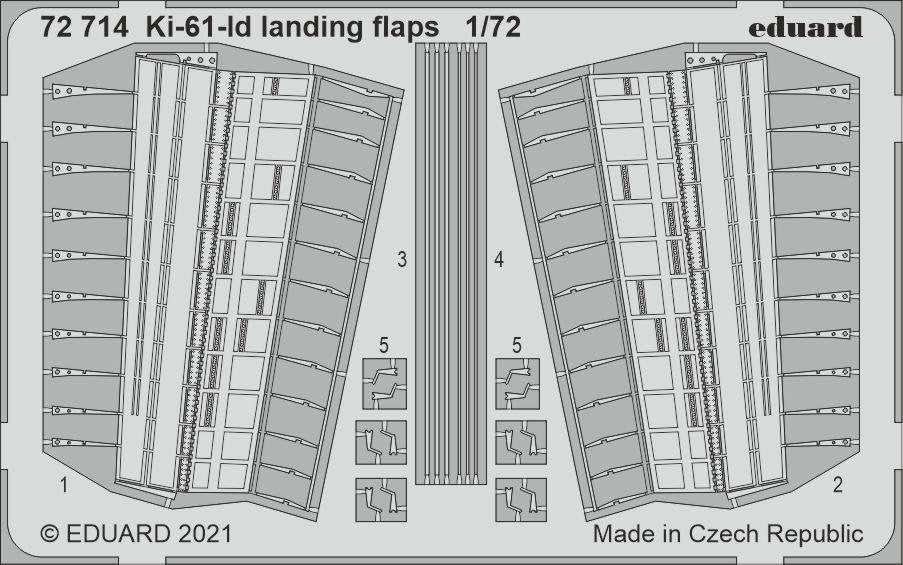Eduard 72714 Ki-61-Id landing flaps TAMIYA 1/72