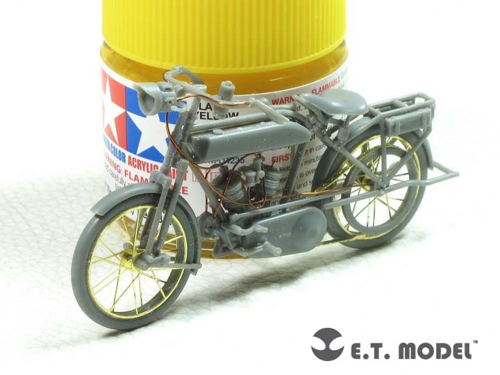 E.T. Model E35-255 WWI Peugeot 1917 750 cc 2 cyl Motorcyle (For MENG HS-005) 1/35 – immagine 2