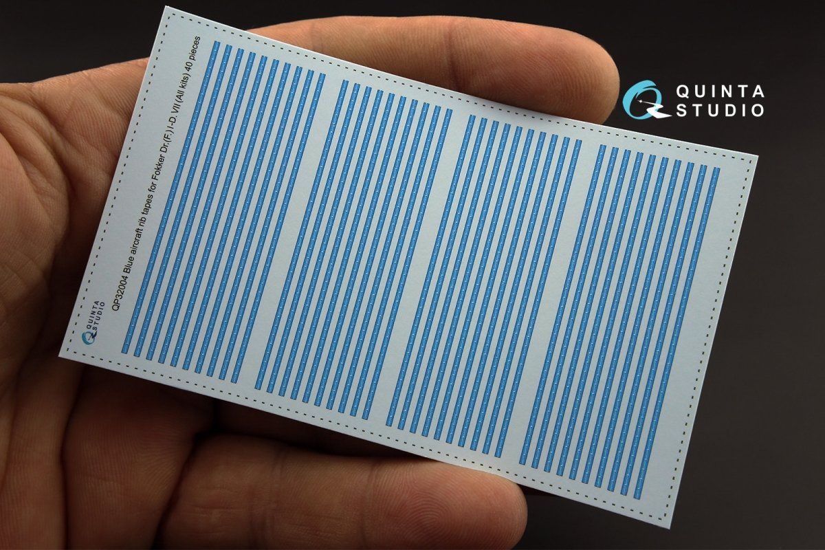 Quinta Studio QP32004 Blue rib tapes Fokker Dr. (F.)I-D.VII (for All kit) 1/32 – Bild 5