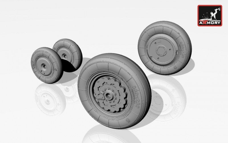 Armory Models AW72008 Sukhoj Su-7B (late)/BM/BMK wheels 1/72 – image 3