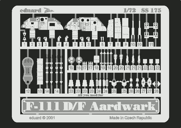 Eduard SS175 F-111D/F 1/72 HASEGAWA