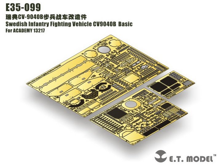 ET Modèle E35-099 Véhicule de combat d&amp;#39;infanterie suédois CV9040B (Pour ACADEMY 13217) (1/35)