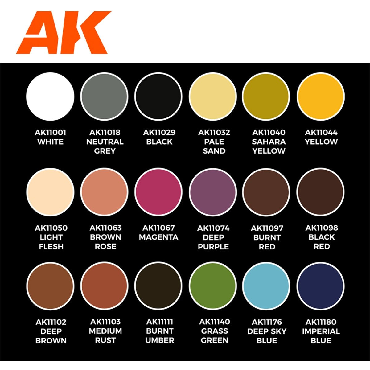 AK Interactive AK11765 SIGNATURE SET – KEIGO MURAKAMI PERSONAL MIXES – ANIME FIGURES PAINT SET 18x17 ml – immagine 3