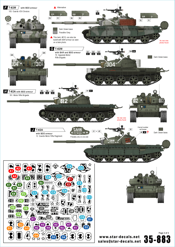 Star Decals 35-883 Soviet in Afghanistan part 1 1/35 – immagine 2