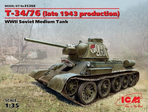 ICM 35366 T-34/76 (late 1943 production) WWII Soviet Medium Tank