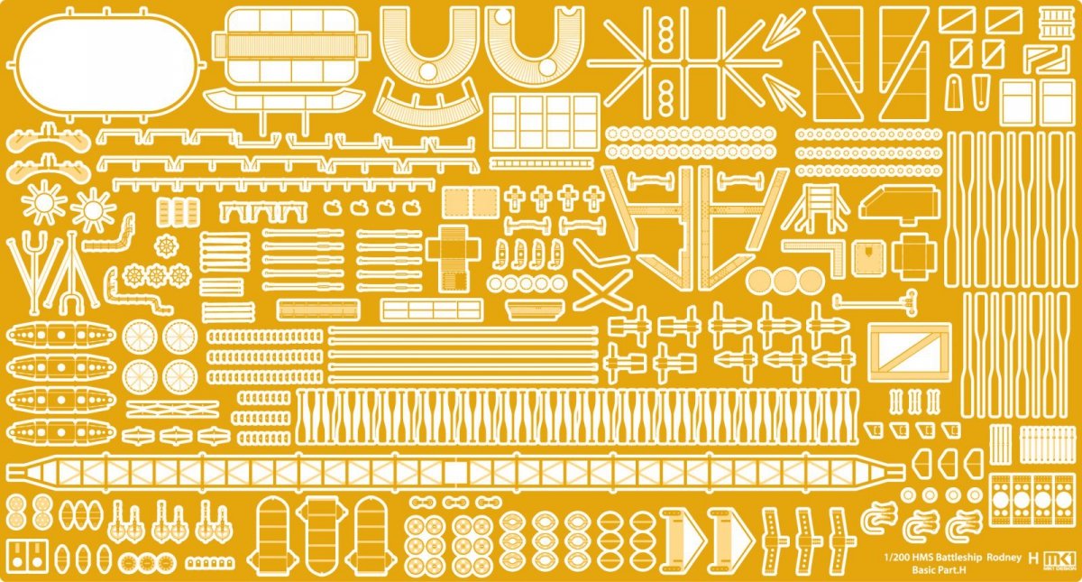 MK1 Design MD-20014 HMS Rodney Value Pack 1/200 – immagine 7