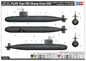 Hobby Boss 87023 PLAN Type 093 Shang Class SSN 1/700