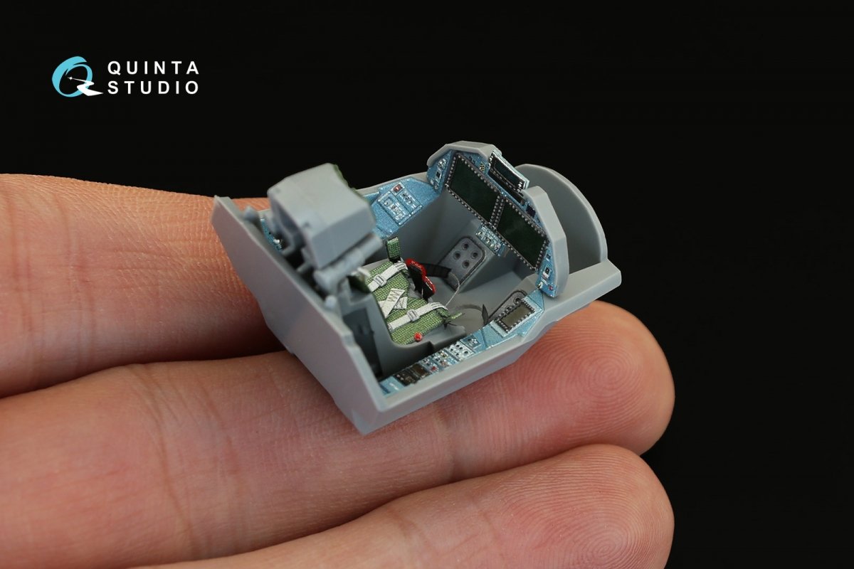 Intérieur imprimé en 3D et coloré sur papier décalcomanie Quinta Studio QD48082 Su-57 (pour kit Zvezda) 1/48 – image 7