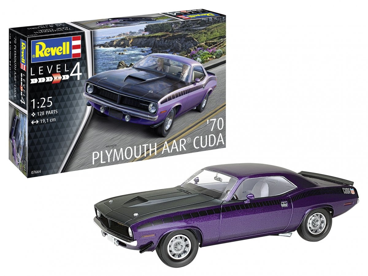 Revell 07664 Plymouth AAR Cuda &amp;#39;70 1/25 – Bild 2